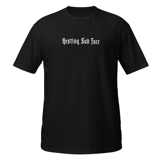 "Resting Sad Face" Unisex Crew Neck T-Shirt